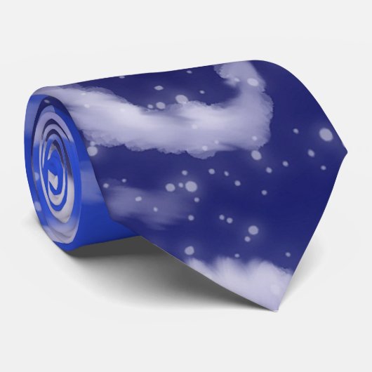 空のタイの月 ネクタイ (ロール)