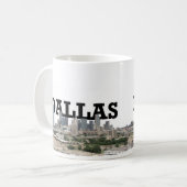 空のダラスとのダラスのスカイライン コーヒーマグカップ (正面左)