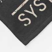 空のテクノ – ブルタリストストリートウェアDesgin フリースブランケット (角)