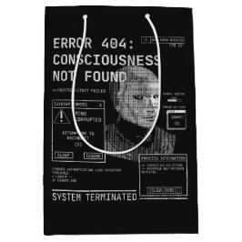 空のテクノ – ブルタリストストリートウェアDesgin ミディアムペーパーバッグ