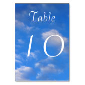 空のテーブル番号 テーブルナンバー (裏面)