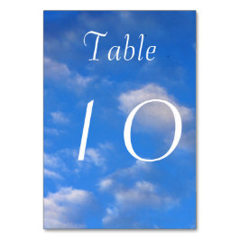 空のテーブル番号 テーブルナンバー