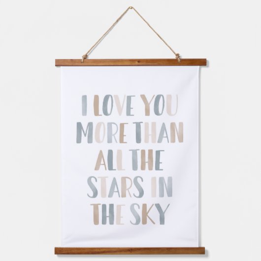 空のニュートラルスターズ宇宙キッズルーム 吊り下げ型タペストリー (正面)