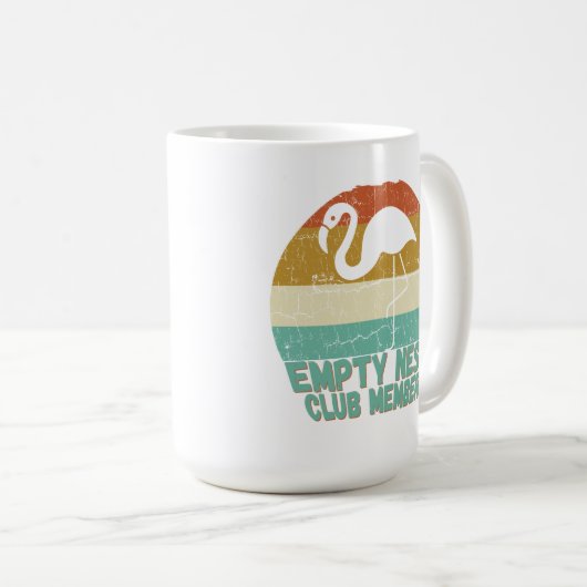 空のネストクラブ誇りを持った新会員 コーヒーマグカップ (正面右)