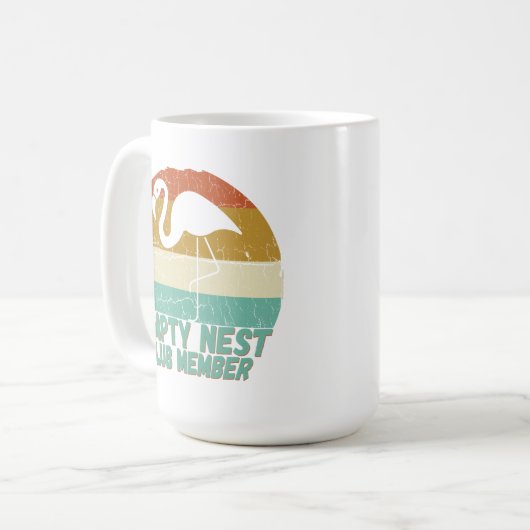 空のネストクラブ誇りを持った新会員 コーヒーマグカップ (正面左)