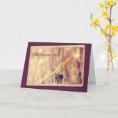 空のネスト勇気付けられる カード (黄色い花)