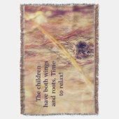 空のネスト勇気付けられる スローブランケット (正面縦)