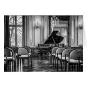 空のノート白黒音楽の写真空白の (正面横)