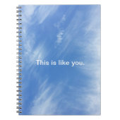 空のノート-これはあなたのようです ノートブック (正面)