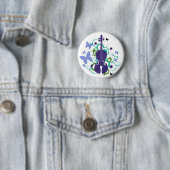 空のバイオリン 缶バッジ (インサイチュ)