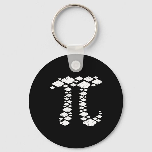 空のパイ。Pi 3.14。パイ日付3.14.パイの日おもしろい キーホルダー (正面)