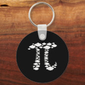 空のパイ。Pi 3.14。パイ日付3.14.パイの日おもしろい キーホルダー (正面)