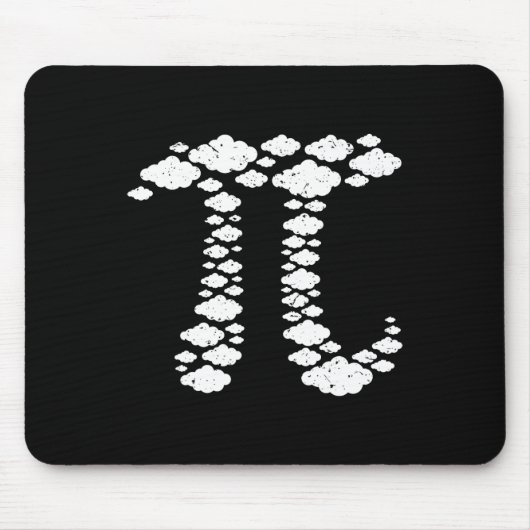 空のパイ。Pi 3.14。パイ日付3.14.パイの日おもしろい マウスパッド (正面)