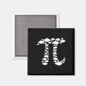 空のパイ。Pi 3.14。パイ日付3.14.パイの日おもしろい マグネット (正面/裏面)