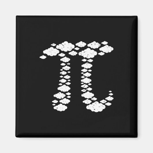 空のパイ。Pi 3.14。パイ日付3.14.パイの日おもしろい マグネット (正面)