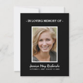 空のビーチありがとう | 海葬儀写真 サンキューカード (裏面)