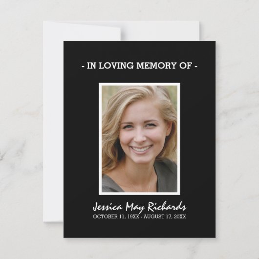 空のビーチありがとう | 海葬儀写真 サンキューカード (裏面)