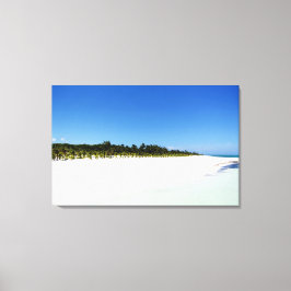 空のビーチ キャンバスプリント