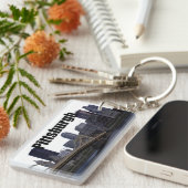 空のピッツバーグとのピッツバーグPAのスカイライン キーホルダー (正面右)