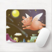 空のブタの飛行 マウスパッド (マウス)