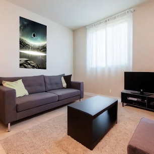 空のブラックホール   AIアートポスター ポスター