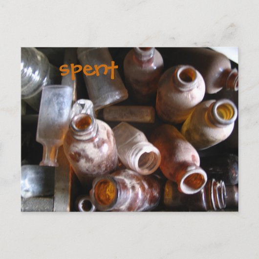 空のボトルはがき ポストカード (正面)