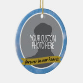 空のボーダーカスタムの写真が付いている永久に記念物 セラミックオーナメント (右)