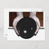 空のボールを持つ手 ポストカード (正面/裏面)