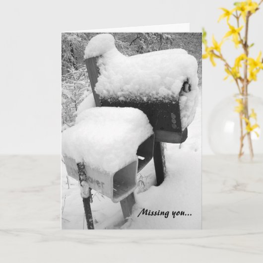 空のポスト カード (黄色い花)