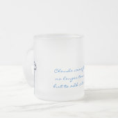 空のマグの雲 フロストグラスマグカップ (正面左)