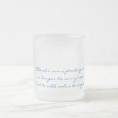 空のマグの雲 フロストグラスマグカップ (中央)