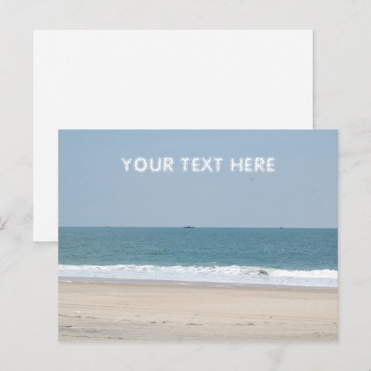 空のメッセージ – はがき (正面/裏面)