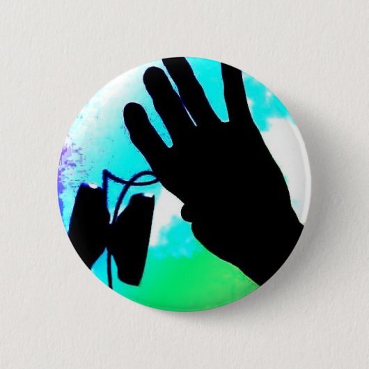 空のヨーヨー 缶バッジ (正面)