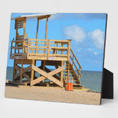 空のライフガードスタンド フォトプラーク (側面)