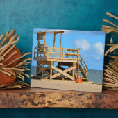 空のライフガードスタンド フォトプラーク (側面)