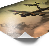 空のランカスター火災 フォトプリント            (角)