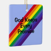 空のレインボー感動的バイブル聖句 セラミックオーナメント (右)