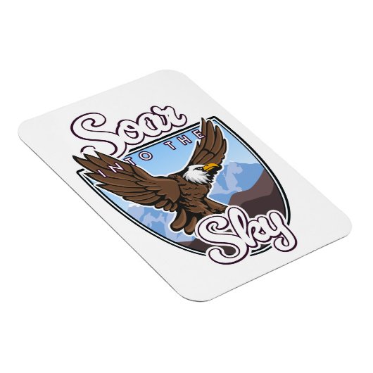 空のロゴに舞い上がる マグネット (右側)