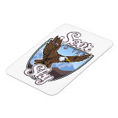 空のロゴに舞い上がる マグネット (左側)