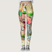 空のロットおよび古い錆ついた車- Stoopの生命 レギンス (正面)