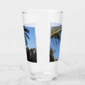 空の下で揺れるヤシ澄んの木 タンブラーグラス (左)