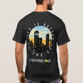 空の中で生活が良い – Sky Diving Tシャツ (裏面)