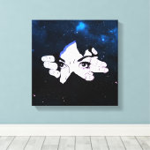 空の中の顔 キャンバスプリント (インサイチュ (ウッドフロア))