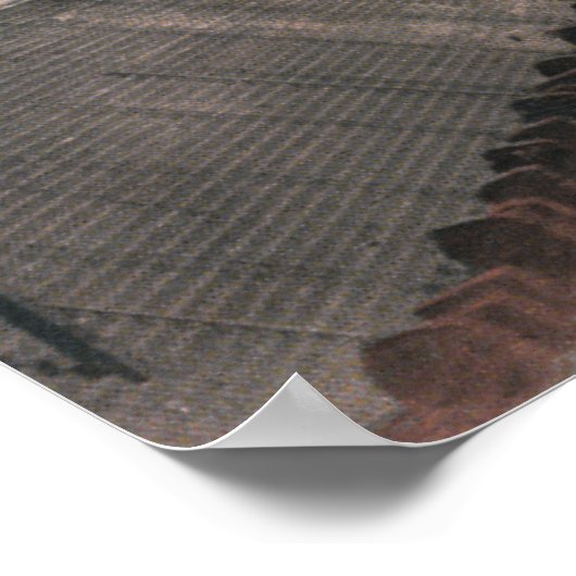 空の乾燥した波止場、海軍造船所 ポスター (角)