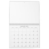 空の予定表 カレンダー (1月 2027)