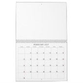 空の予定表 カレンダー (2月 2027)