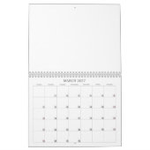 空の予定表 カレンダー (3月 2027)