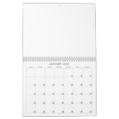 空の予定表 カレンダー (1月 2026)