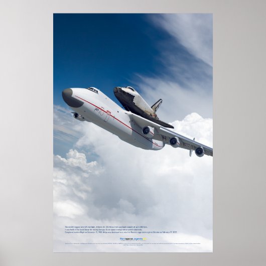 空の伝説:An-225 ムリヤ超高精細画質 ポスター (正面)