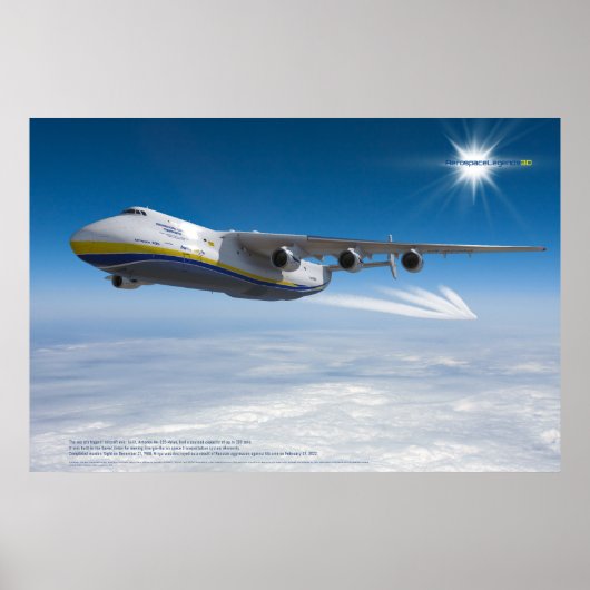 空の伝説:An-225 ムリヤ超高精細画質 ポスター (正面)